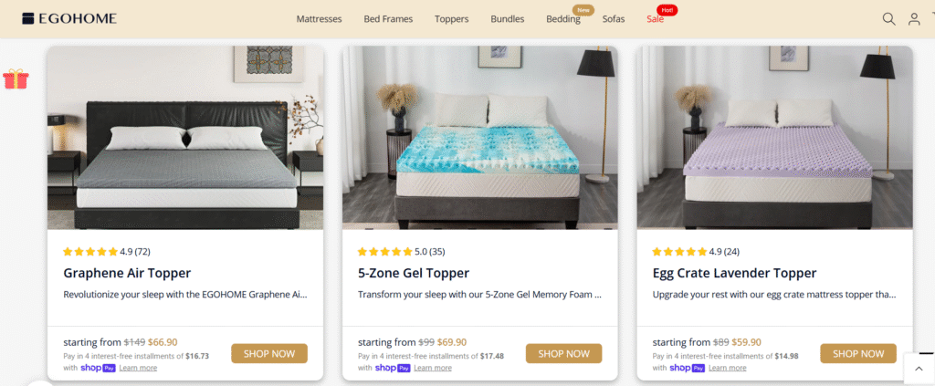 Mattress Types Available