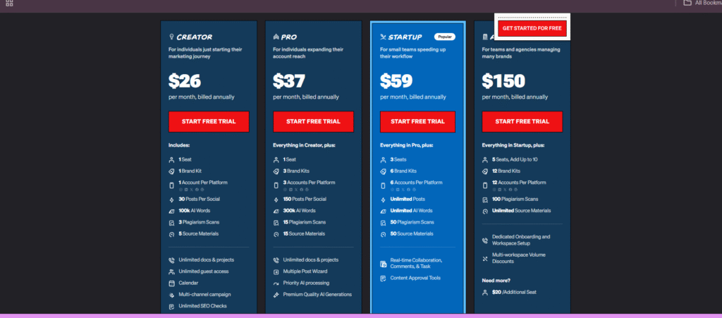 Pricing and Plans
